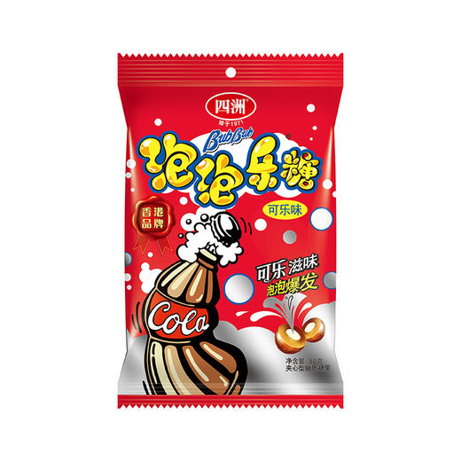 四洲可乐味泡泡乐糖80克*5 商品图0