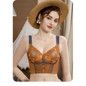 【金标马甲】线下899！调整型聚拢防下垂网纱透气文胸23318