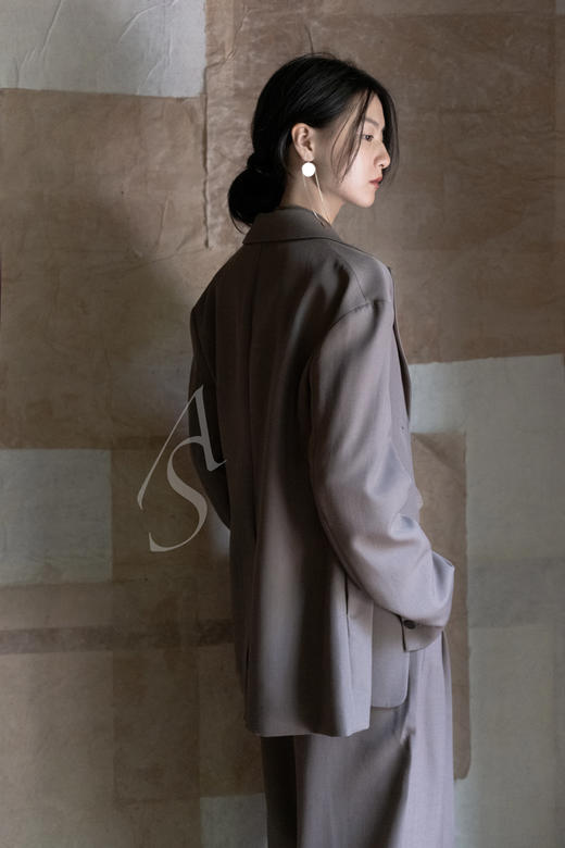 Studio Nicholson 芦苇绿TYRI羊毛西装外套 商品图1