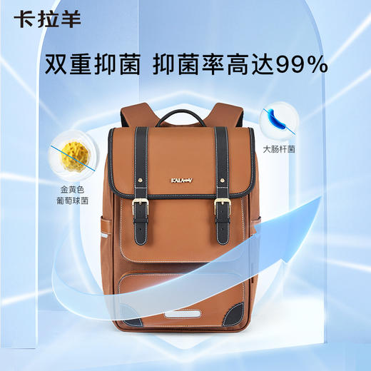 卡拉羊中学生24L/26L安全气囊减负缓震立体书包 天鹅堡 CX5183+CX5183L 商品图7