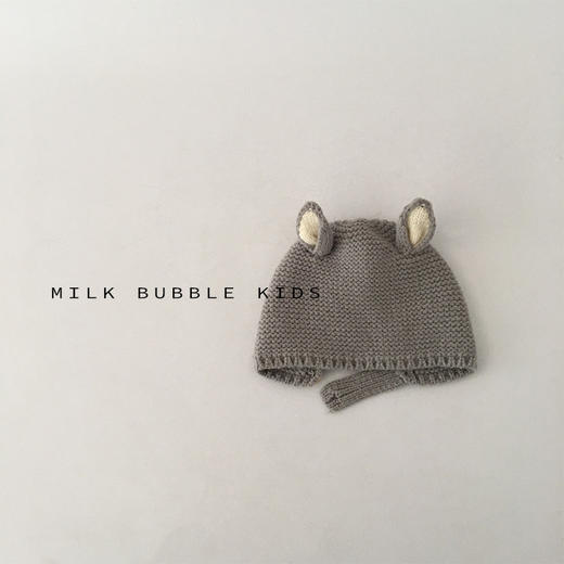 【纯色耳朵针织帽！时尚可爱】ins韩版婴儿帽子秋冬季，一岁女宝男宝秋天出游保暖宝宝毛线帽，暖意立刻加倍！柔软的针织材质，舒适保暖；精致的毛线工艺lm 商品图6