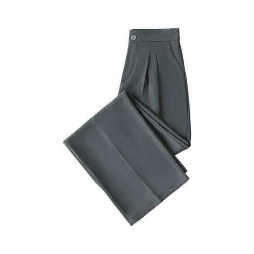 【个性西装裤！显瘦百搭】白色阔腿裤女裤子春秋新款，垂坠感拖地裤女装休闲裤直筒西装裤，静中带动，时尚前卫又不失经典，凉感垂顺，耐磨耐创 商品图13