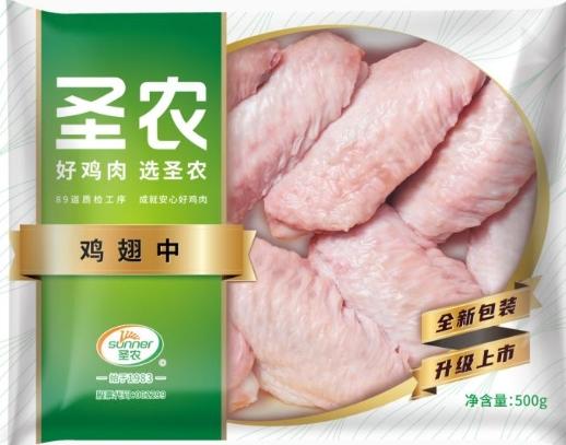 圣农单冻鸡翅中500g 商品图0
