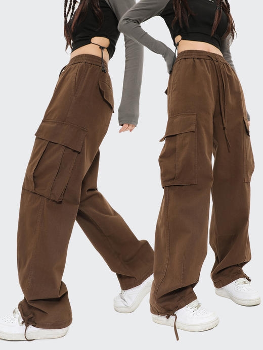 【秋冬多功能！时尚潮牌】OREETA丨秋冬多功能日系工装裤，潮牌大口袋工装裤女阔腿工装裤男款，方便携带物品；阔腿剪裁，舒适自由；秋冬必备 商品图2