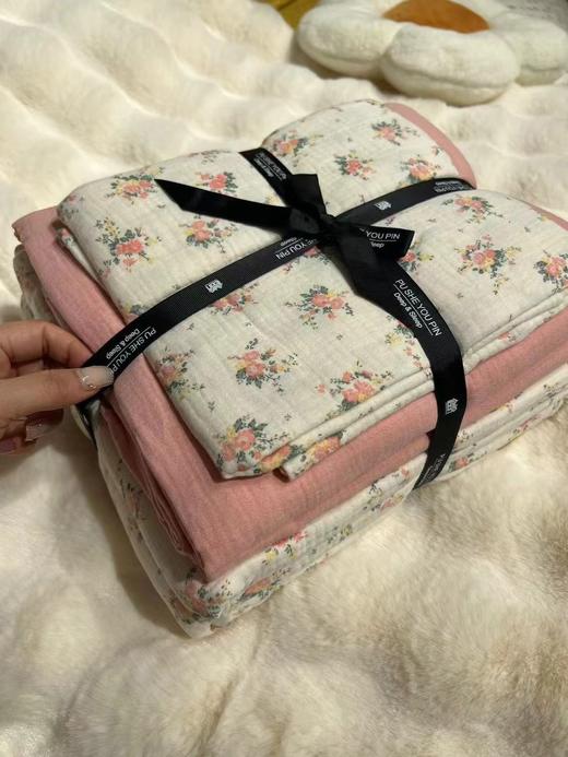 曼庭生活韩国皱皱纱四件套 商品图1