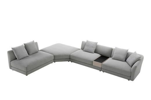 巴特西  组合沙发 | 更多座位组合，皮布面料可选，详询客服 商品图1