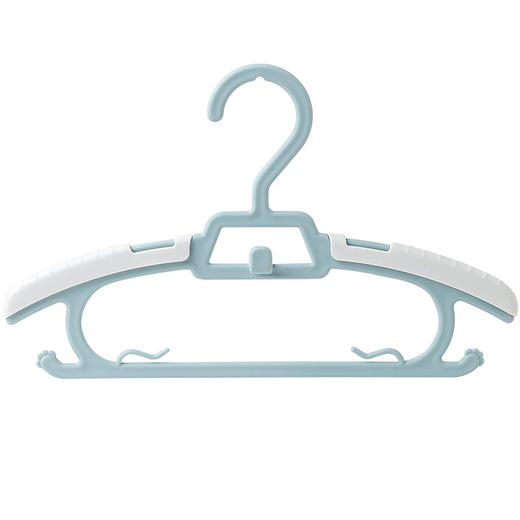 【多功能设计，干湿两用！】儿童衣架，防滑无痕衣服撑，家用伸缩收纳晾衣架，婴儿多功能衣服架 商品图4