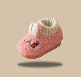 【萌趣可爱小棉鞋！松软舒适】儿童棉鞋包跟冬季新款兔耳朵，防滑室内保暖幼儿宝宝学步鞋，守护娇嫩脚丫，稳步成长；防滑鞋底，玩乐安心；柔软保暖，贴心呵护。爆款必备lm