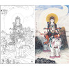 【大彩图】工笔人物白描底稿《菩贤菩萨》高清打印稿人物线稿SF03 商品缩略图0