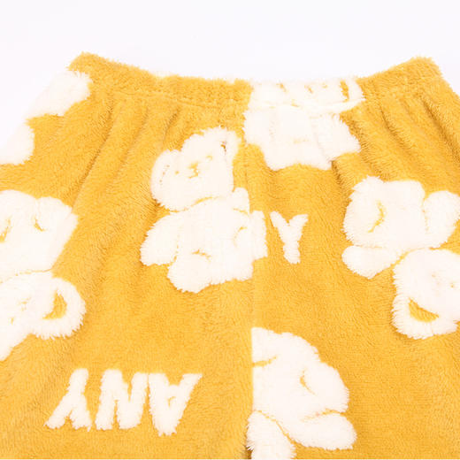 都市丽人生活家居女士睡衣双面阳离子提花法兰绒厚款长袖长裤类家居服套装LH31K2 商品图6