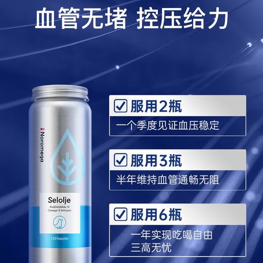 桖管堵塞/三高/嗜甜/血酯高必吃！低至💰283元/瓶！比鱼油更天花板！荃网最低价❗️官旗518/瓶！挪威Noromega海豹油软胶囊120粒 中老年人刚需清桖管疏通 日期28.8 商品图4
