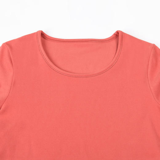 都市丽人舒暖保暖衣女负5至5度适穿暖肤绒保暖衣厚款套装秋衣秋裤新年本命年红品LW31C4 商品图4