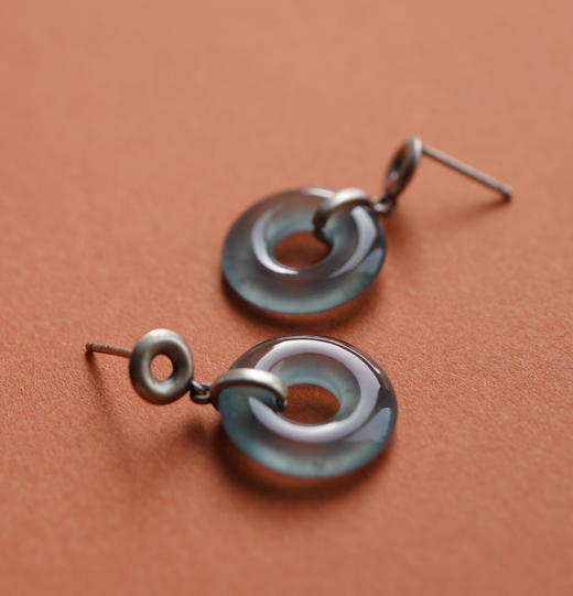 且听风吟  耳畔叮当 翡翠花片耳坠集【 嘉石136】 商品图4