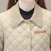 2023年冬款短款格纹轻薄翻领长袖拼色时尚修身休闲QYM-KSY-DFH821-L 商品缩略图3