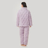 都市丽人生活家居女士睡衣长毛绒提花夹棉加厚款长袖长裤类家居服套装LH31K8 商品缩略图3