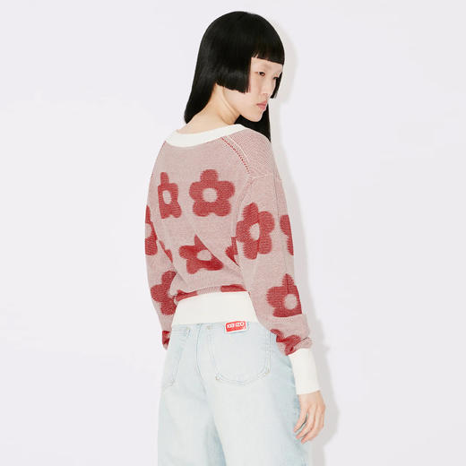 KENZO 高田贤三 女士“kenzo 花斑”棉质针织衫 粉色 FD62 PU413 3CA 02 商品图2