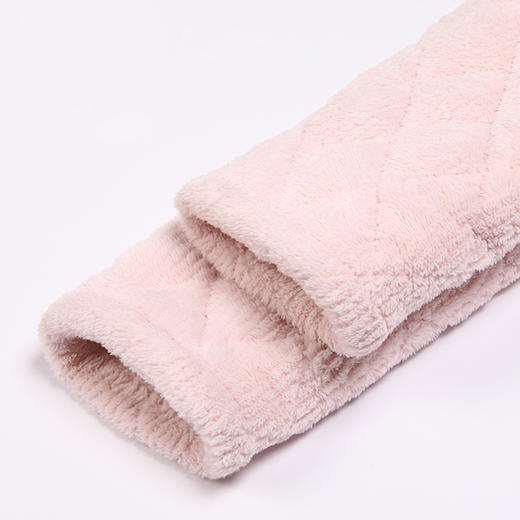 都市丽人生活家居女士睡衣北极绒烂花抽条夹棉加厚款长袖长裤类家居服套装LH31M2 商品图9