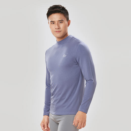 都市丽人都市锋尚舒暖保暖内衣男负5至5度适穿热卡丝单面磨毛中厚款单件保暖衣上衣秋衣FW35D4 商品图2