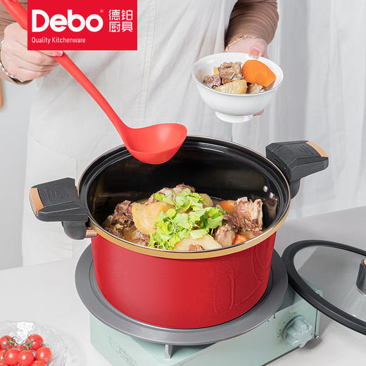 Debo德铂希金斯特搪瓷不粘温显定时微压锅汤锅 商品图3