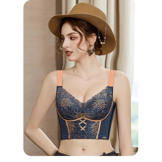【金标马甲】线下899！调整型聚拢防下垂网纱透气文胸23318 商品图1
