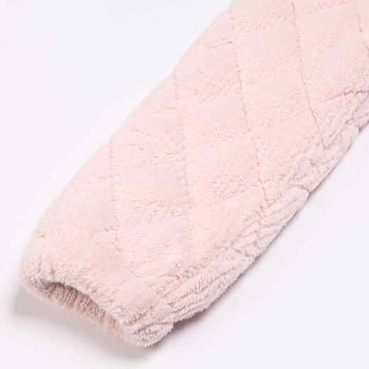 都市丽人生活家居女士睡衣北极绒烂花抽条夹棉加厚款长袖长裤类家居服套装LH31M2 商品图7