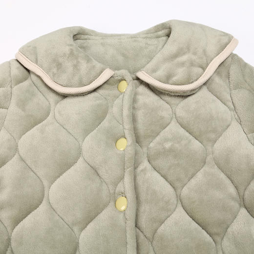 都市丽人法兰绒夹棉女士加厚款长袖长裤类家居服套装LH31F8 商品图4