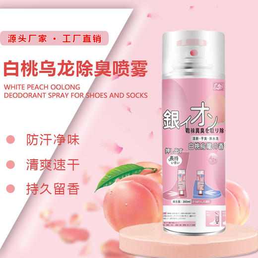 【银离子除臭喷雾】鞋袜除臭剂喷雾  鞋内鞋柜去脚臭异味   鞋子防臭噴霧 商品图1