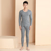 爱帝男式经典棉莱卡弹力圆领内衣套装 商品缩略图5