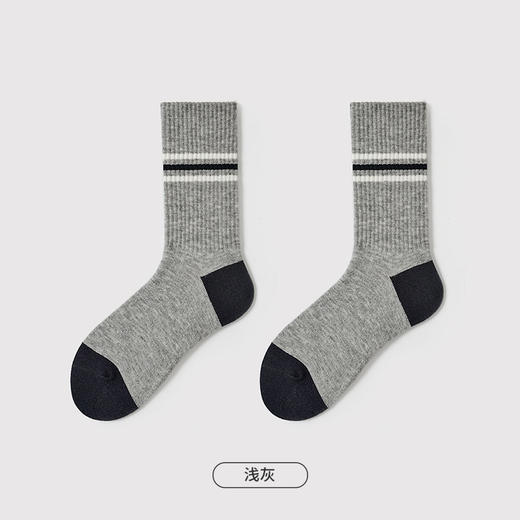 都市丽人都市锋尚休闲系列宝宝绒中筒袜厚款男士常规袜袜子FC3DE9 商品图4