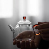 璃享福气壶（梦露）高硼硅玻璃茶壶 迷你泡茶壶功夫茶具小壶花茶壶透明带过滤小号 商品缩略图7