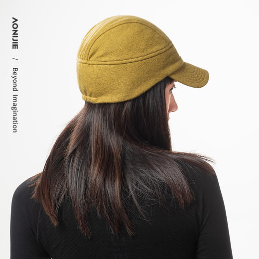 奥尼捷新款羊毛帽护耳防风运动羊毛帽户外跑步骑行护耳保暖运动帽 商品图3