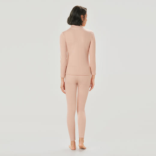 都市丽人强暖保暖衣女负15至负5度适穿玻尿酸复合绒保暖衣加厚款套装秋衣秋裤LW32A1 商品图3