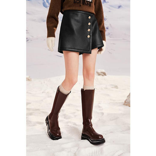 【严选】诗凡黎冬精致扣子装饰短裤SEA450531 商品图4