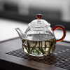 璃享福气壶（梦露）高硼硅玻璃茶壶 迷你泡茶壶功夫茶具小壶花茶壶透明带过滤小号 商品缩略图12