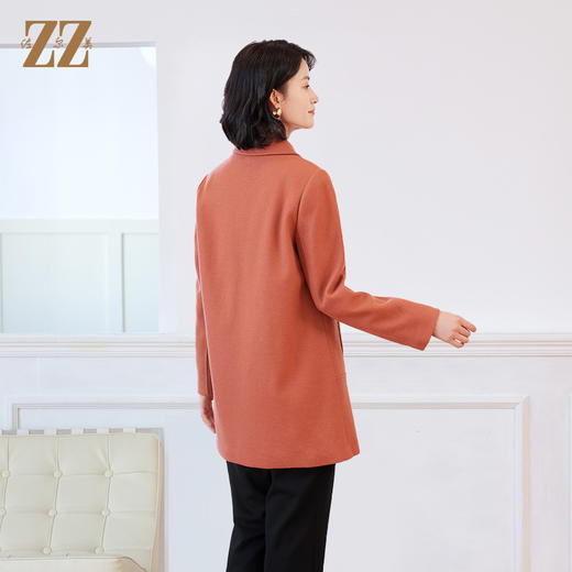 佐尔美秋冬新款 气质百搭羊毛大衣毛呢外套女E24ZZ40 商品图4