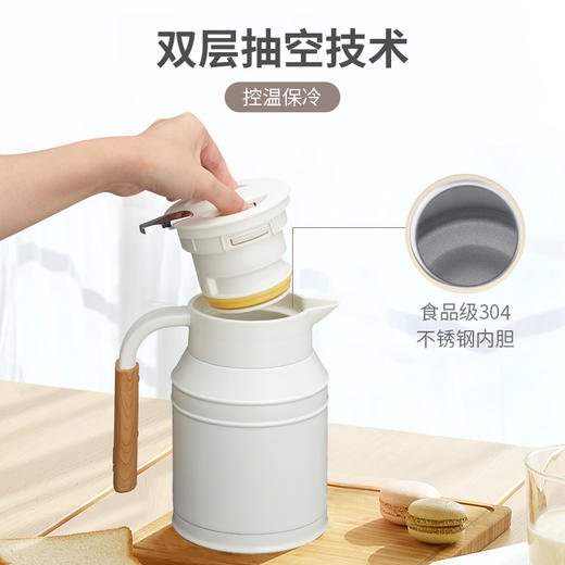 【mosh进口保温壶家用大容量不锈钢牛奶壶保温水壶】1.5L/1.8L 商品图5