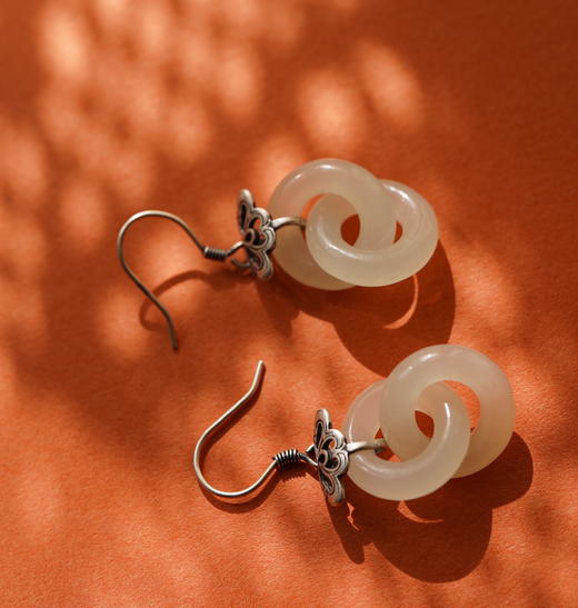 且听风吟  耳畔叮当 翡翠花片耳坠集【 嘉石136】 商品图11