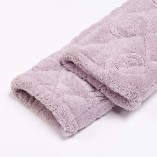 都市丽人生活家居女士睡衣长毛绒提花夹棉加厚款长袖长裤类家居服套装LH31K8 商品图8