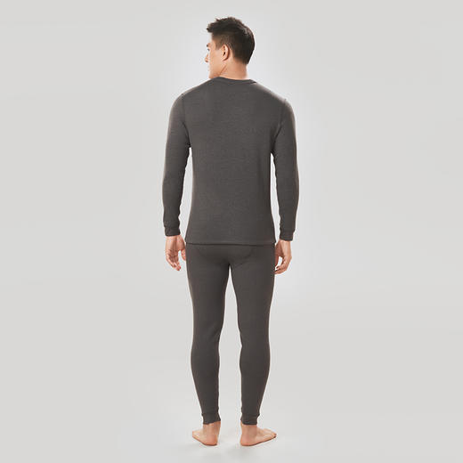 都市丽人都市锋尚强暖保暖内衣男负15至负5度适穿云彩复合绒保暖衣加厚款套装秋衣秋裤新年本命年红品FW32C6 商品图3