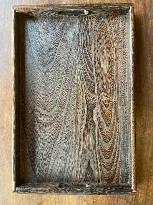 老榆木镶铜边长方托盘，顺丰包邮 商品图5