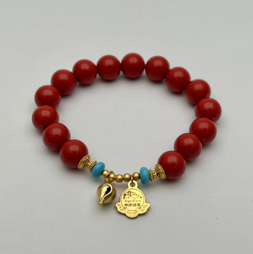 朱砂红砂挂坠手串 商品图5