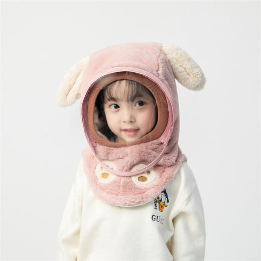 【儿童防风帽子围巾一体帽！】秋冬季宝宝防护面罩男童，围脖护耳帽潮，细腻柔软面料，温暖呵护，彰显潮酷风范，防风阻寒lm 商品图4