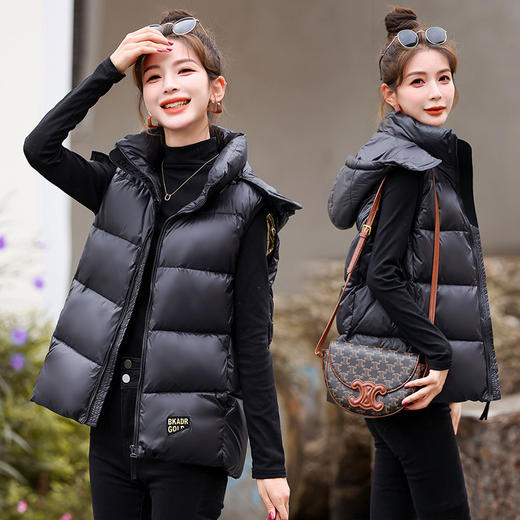 百搭黑金羽绒服，时尚气质外套HR-BX2333 商品图2