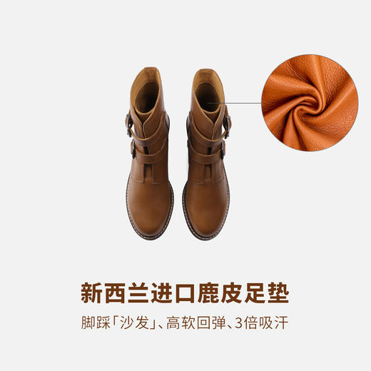 Kacey Devlin德芙琳女款2023秋季新款牛皮扣饰切尔西女靴KD4012（72小时发货） 商品图12