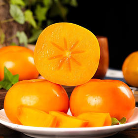 山西巧克力脆柿 单只65-75g 硬甜糖心新鲜水果 现采现摘