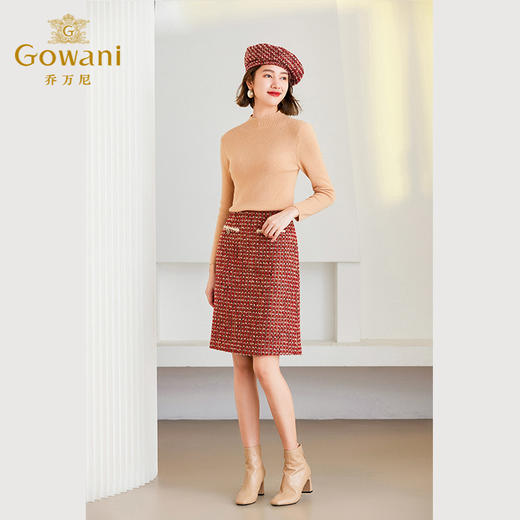 乔万尼针织衫上衣女秋冬打底衫100%绵羊毛ET4M965 商品图2