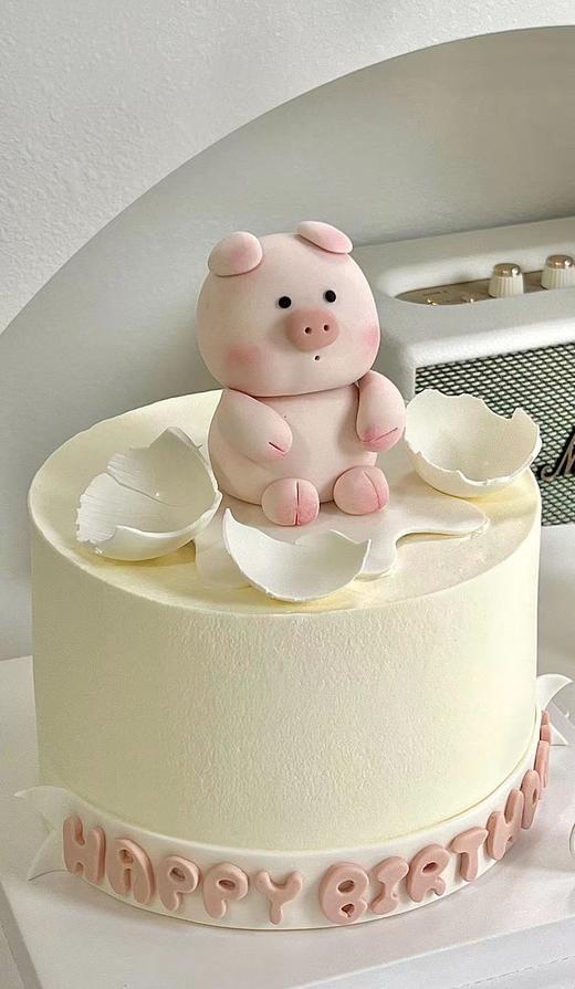 黑巢-破壳日快乐生日蛋糕 商品图0