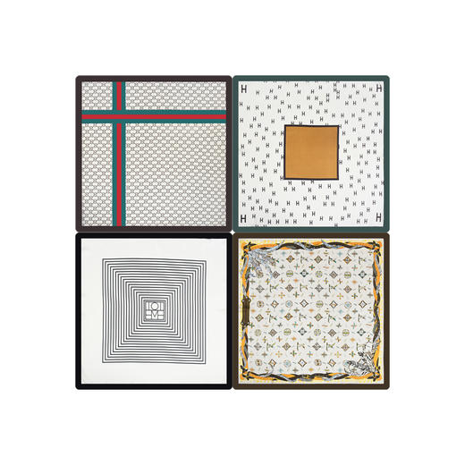 「数款可选！方寸丝巾」复古马车四叶草方巾丝巾 女防晒沙滩ins丝巾领巾配饰 商品图4