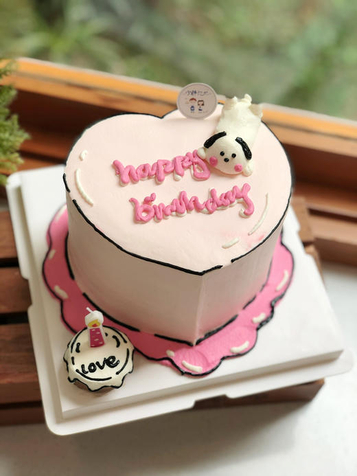 心型狗狗奶油蛋糕 下单前请仔细阅读商品详情 商品图1