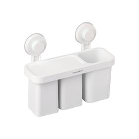 茶花   牙刷架  卡乐强力免打孔吸壁牙刷架  255012